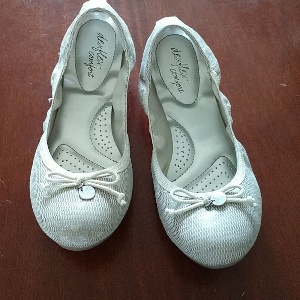Silver slip ons